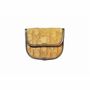 Christian Dior Brown Trotter Coin Snap Pouch